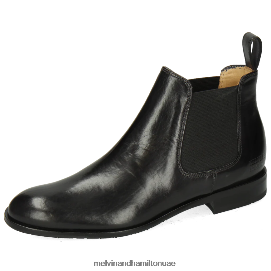 سالي 25 أسود Melvin & Hamilton نحيف جزمة الكاحل 42XF2X1019