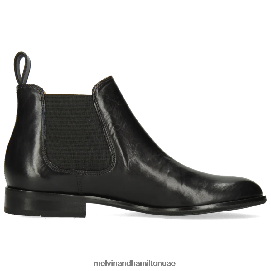 سالي 25 أسود Melvin & Hamilton نحيف جزمة الكاحل 42XF2X1019