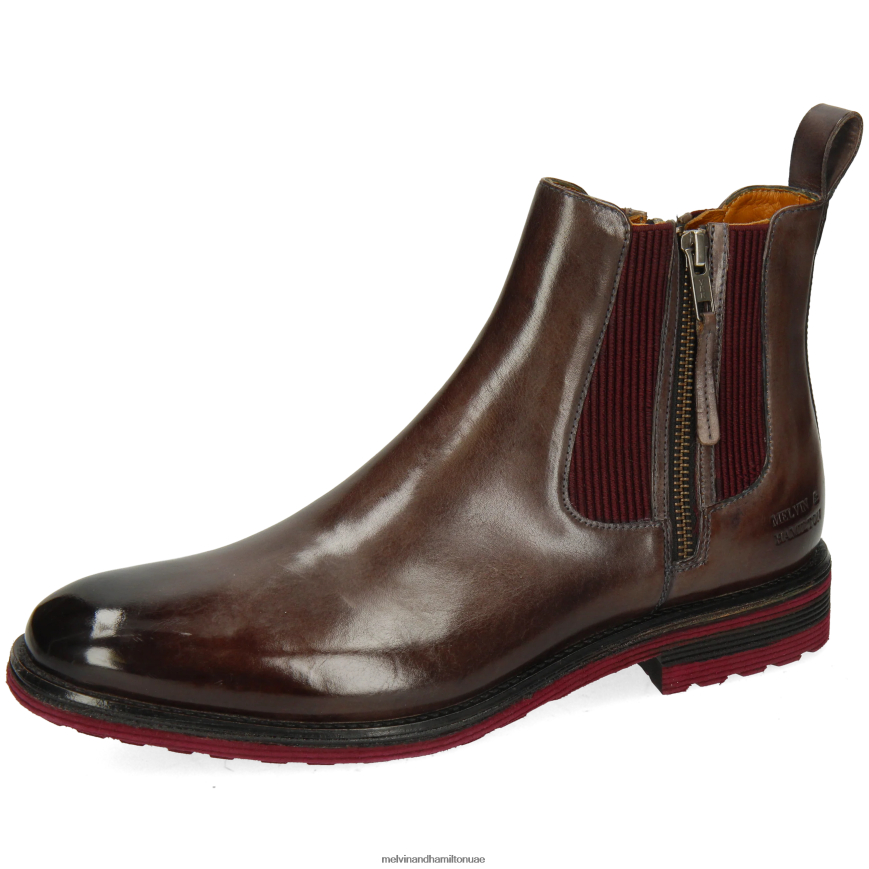 الدوامة 25 رمادي Melvin & Hamilton رجال جزمة الكاحل 42XF2X110