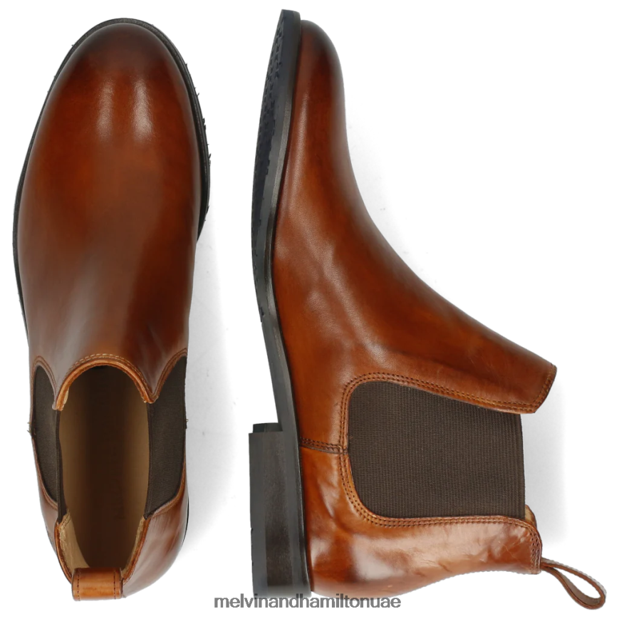 سالي 25 بني Melvin & Hamilton نحيف جزمة الكاحل 42XF2X1138