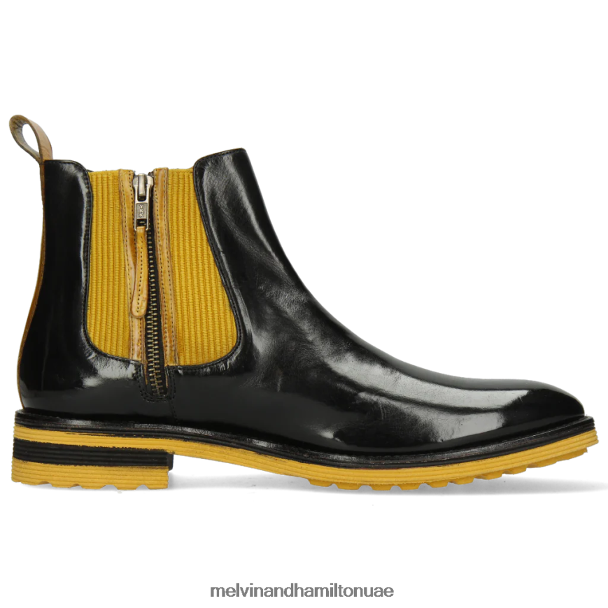 الدوامة 25 أسود Melvin & Hamilton رجال جزمة الكاحل 42XF2X134