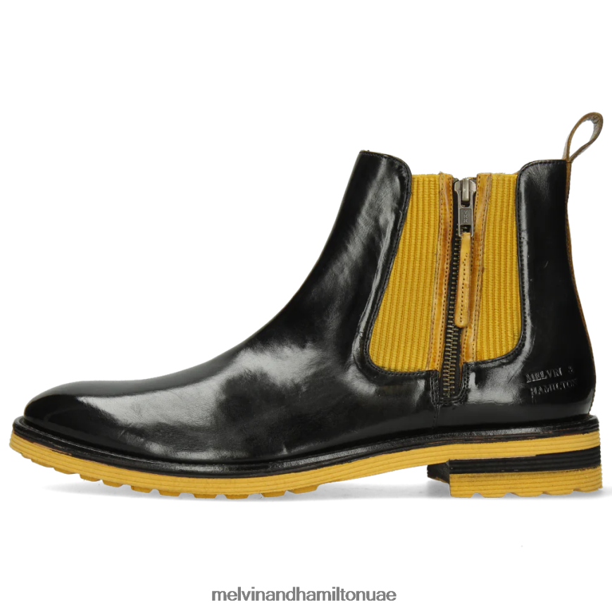 الدوامة 25 أسود Melvin & Hamilton رجال جزمة الكاحل 42XF2X134