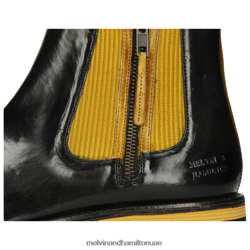 الدوامة 25 أسود Melvin & Hamilton رجال جزمة الكاحل 42XF2X134
