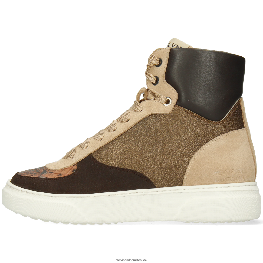 هايلي 25 بني Melvin & Hamilton نحيف أحذية رياضية 42XF2X1792