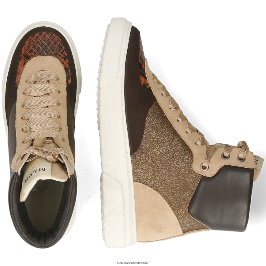 هايلي 25 بني Melvin & Hamilton نحيف أحذية رياضية 42XF2X1792