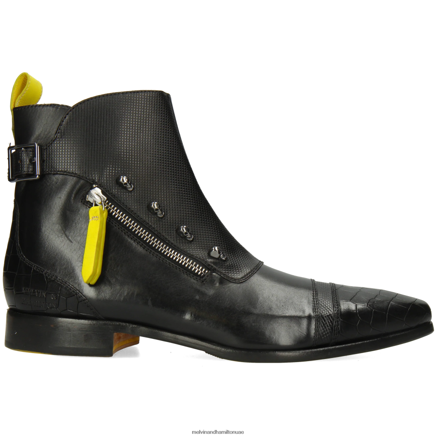 الفيس 25 أسود Melvin & Hamilton رجال جزمة الكاحل 42XF2X1