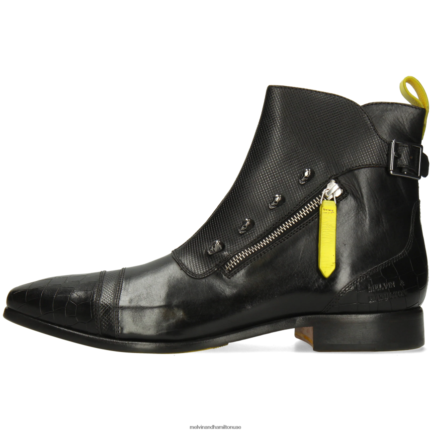 الفيس 25 أسود Melvin & Hamilton رجال جزمة الكاحل 42XF2X1