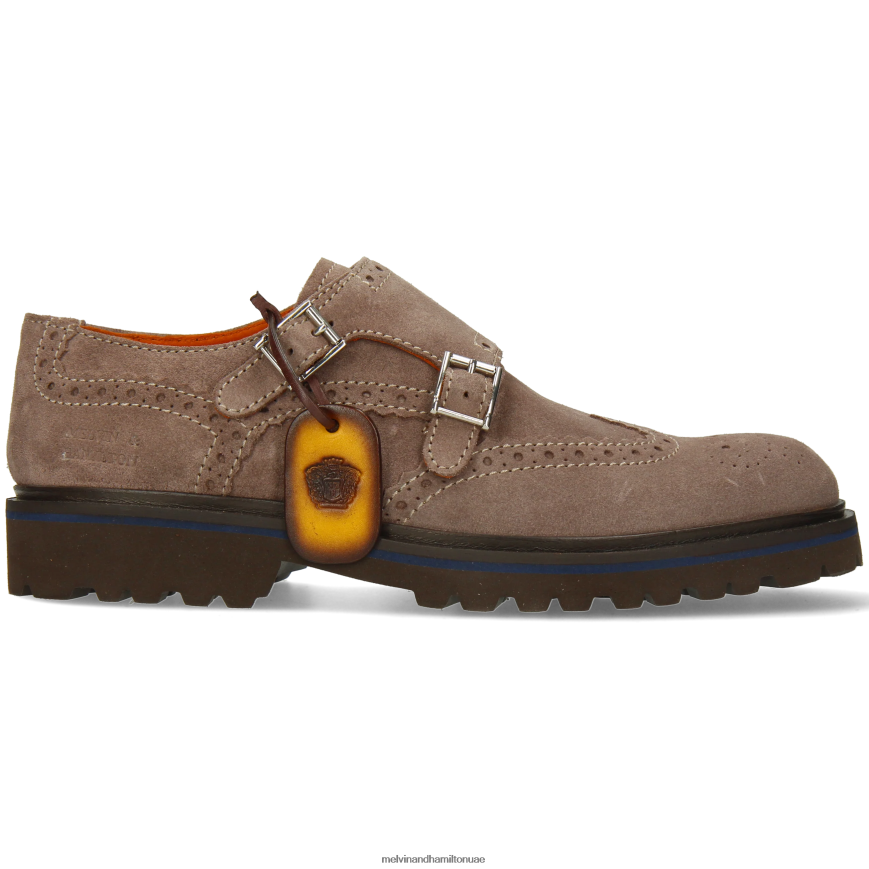 بيرس 25 رمادي Melvin & Hamilton رجال أحذية الراهب 42XF2X339