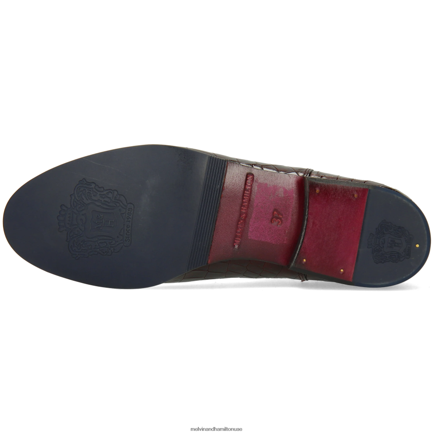 سالي 25 أرجواني Melvin & Hamilton نحيف جزمة الكاحل 42XF2X887