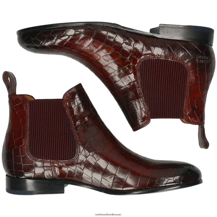 سالي 25 أرجواني Melvin & Hamilton نحيف جزمة الكاحل 42XF2X887