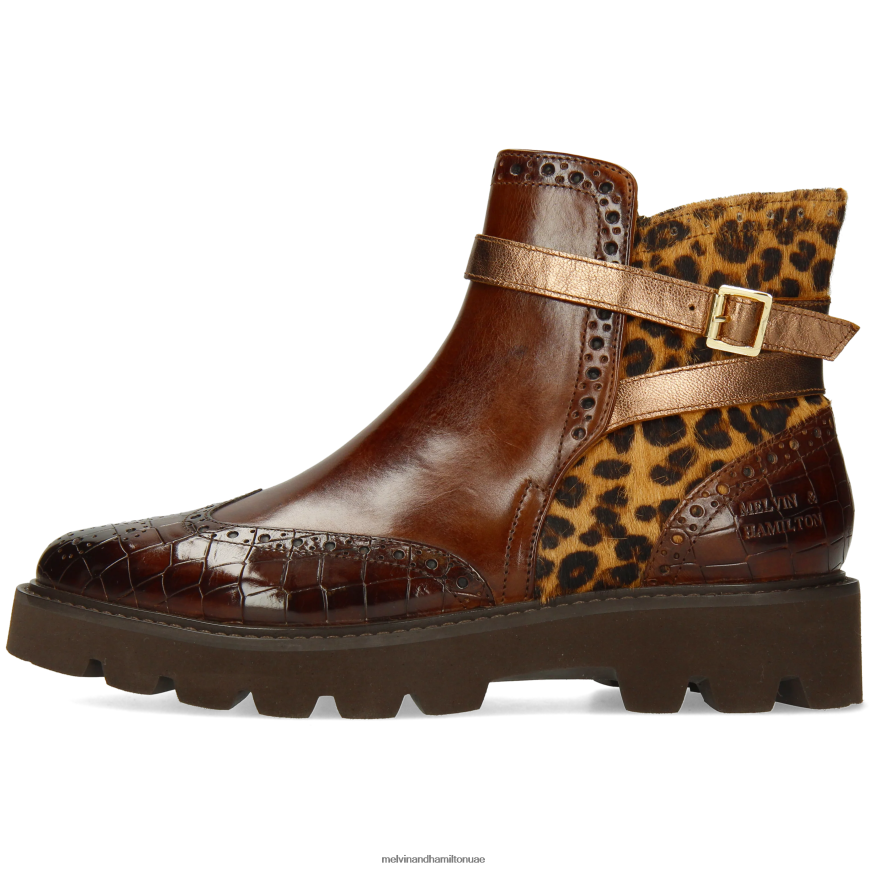 سيلينا 25 بني Melvin & Hamilton نحيف جزمة الكاحل 42XF2X894