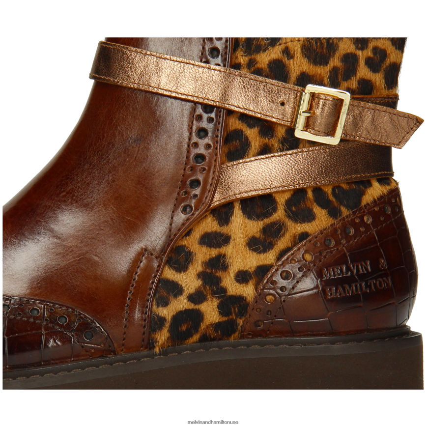 سيلينا 25 بني Melvin & Hamilton نحيف جزمة الكاحل 42XF2X894