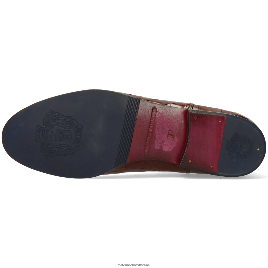 سالي 25 بني Melvin & Hamilton نحيف جزمة الكاحل 42XF2X901