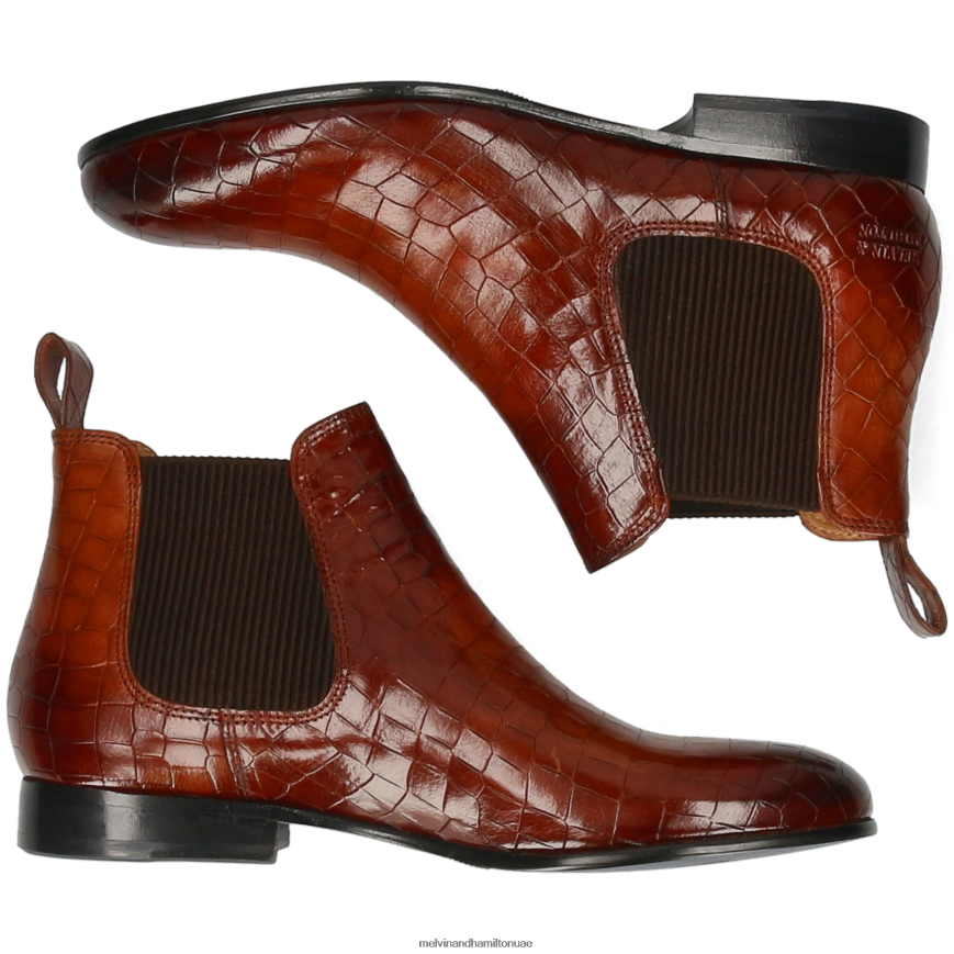 سالي 25 بني Melvin & Hamilton نحيف جزمة الكاحل 42XF2X901