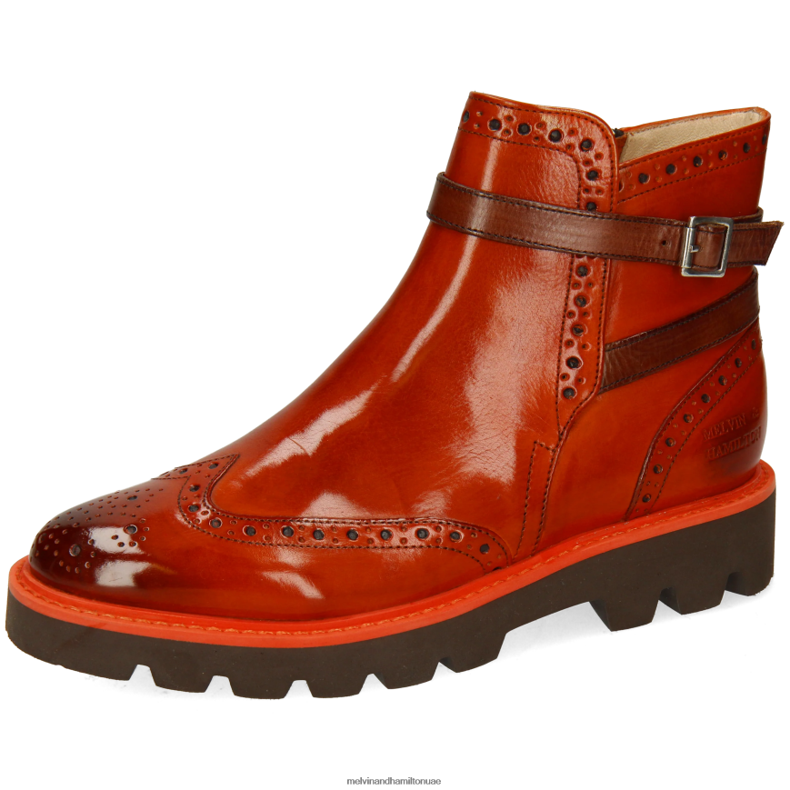 سيلينا 25 البرتقالي Melvin & Hamilton نحيف جزمة الكاحل 42XF2X971