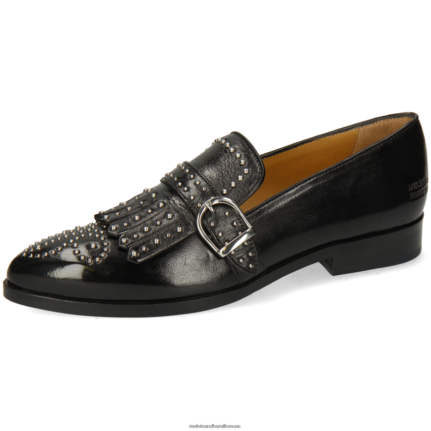 جيسي 26 أسود Melvin & Hamilton نحيف أحذية الراهب 42XF2X1489