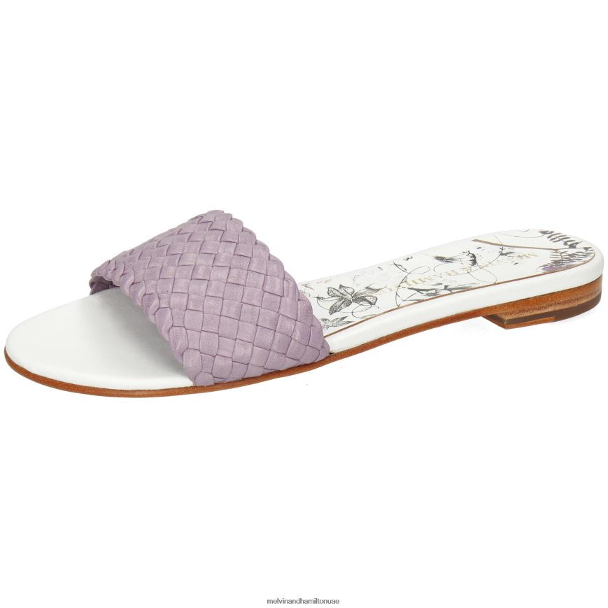 حنا 26 أرجواني Melvin & Hamilton نحيف البغال 42XF2X1678