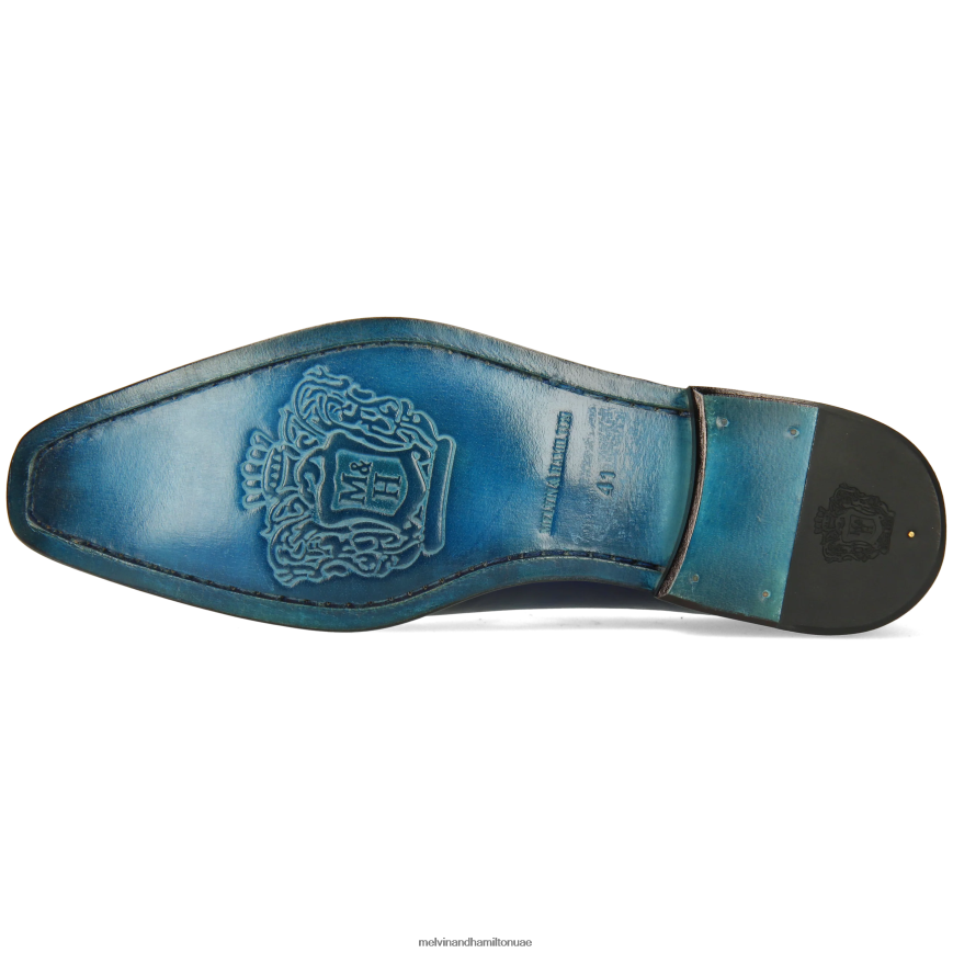 مارتن 26 أزرق Melvin & Hamilton رجال أحذية أكسفورد 42XF2X201