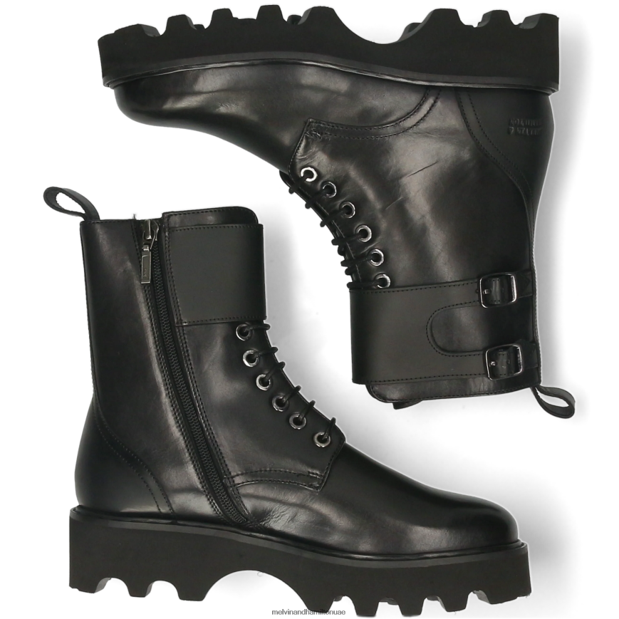 ميغان 27 أسود Melvin & Hamilton نحيف أحذية 42XF2X1166