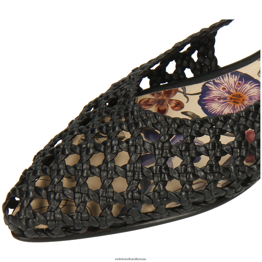 اليكسا 27 أسود Melvin & Hamilton نحيف صنادل 42XF2X1904