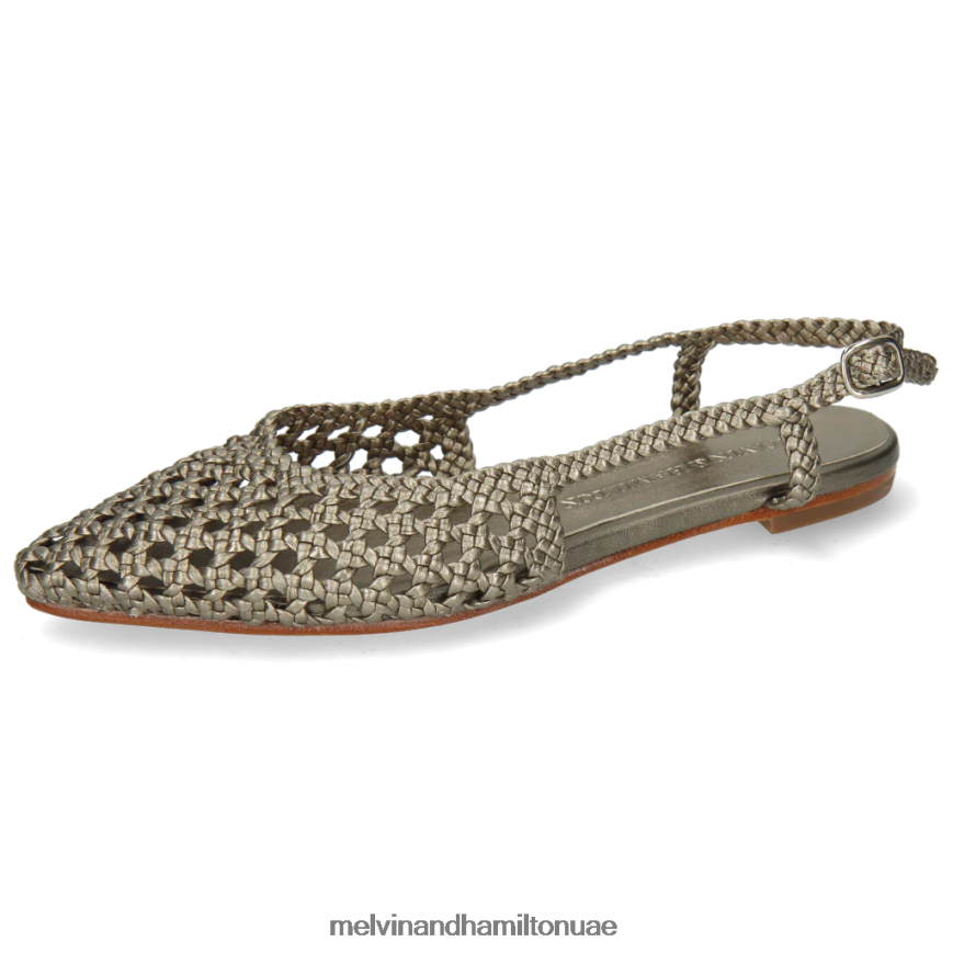 اليكسا 27 فضة Melvin & Hamilton نحيف صنادل 42XF2X1915