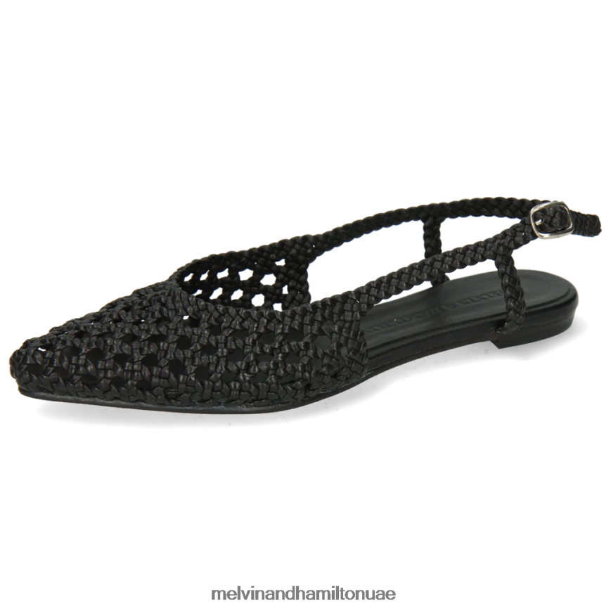 اليكسا 27 أسود Melvin & Hamilton نحيف صنادل 42XF2X1918