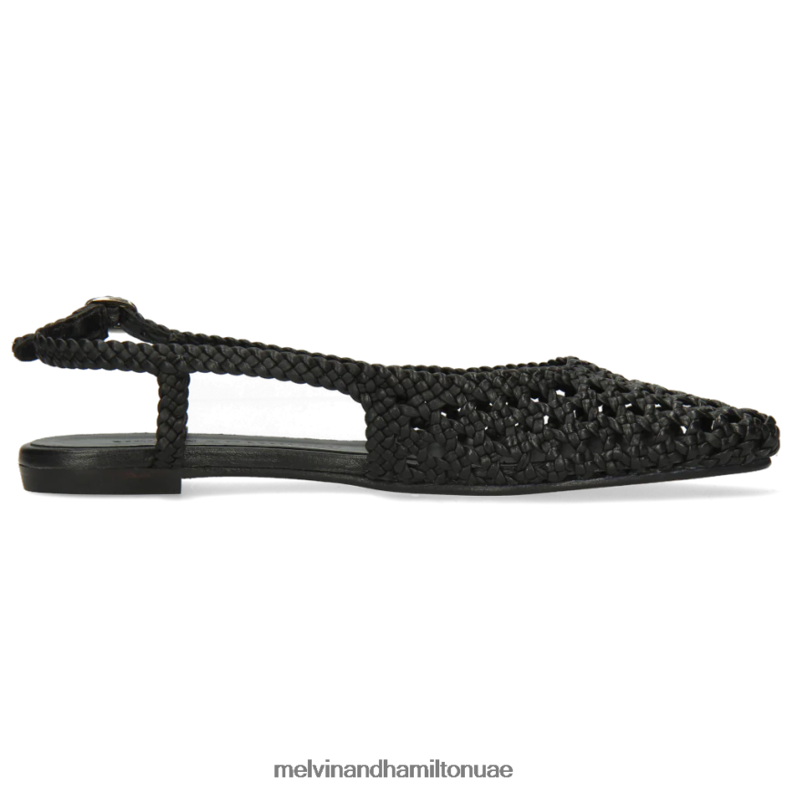 اليكسا 27 أسود Melvin & Hamilton نحيف صنادل 42XF2X1918