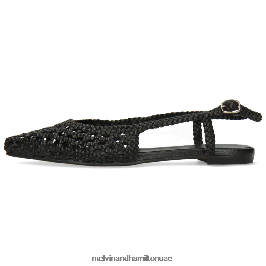 اليكسا 27 أسود Melvin & Hamilton نحيف صنادل 42XF2X1918