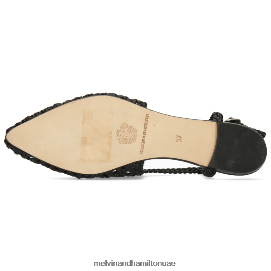 اليكسا 27 أسود Melvin & Hamilton نحيف صنادل 42XF2X1918