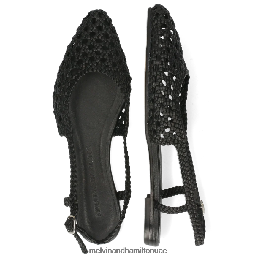 اليكسا 27 أسود Melvin & Hamilton نحيف صنادل 42XF2X1918