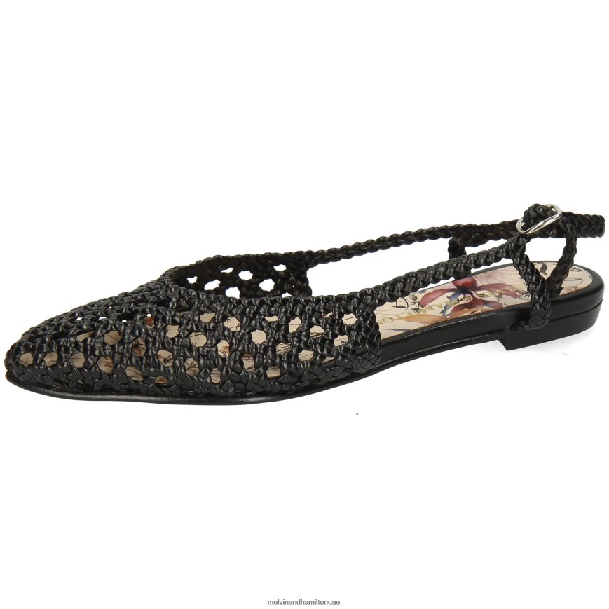 اليكسا 27 أسود Melvin & Hamilton نحيف صنادل 42XF2X1927