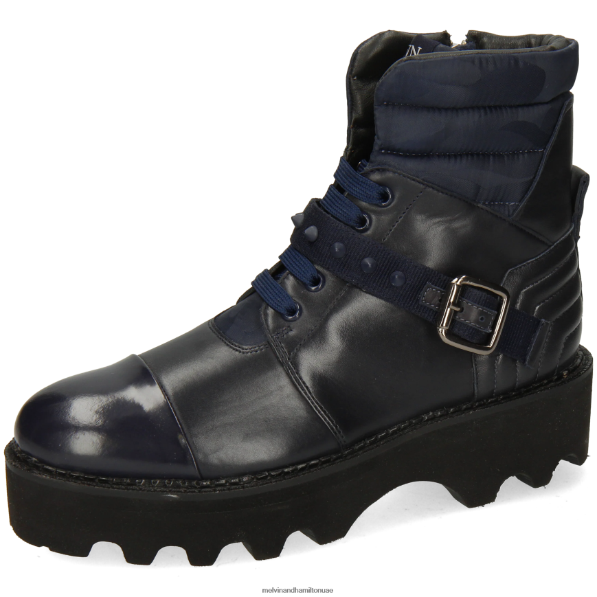 سيبيل 27 أزرق Melvin & Hamilton نحيف جزمة الكاحل 42XF2X853