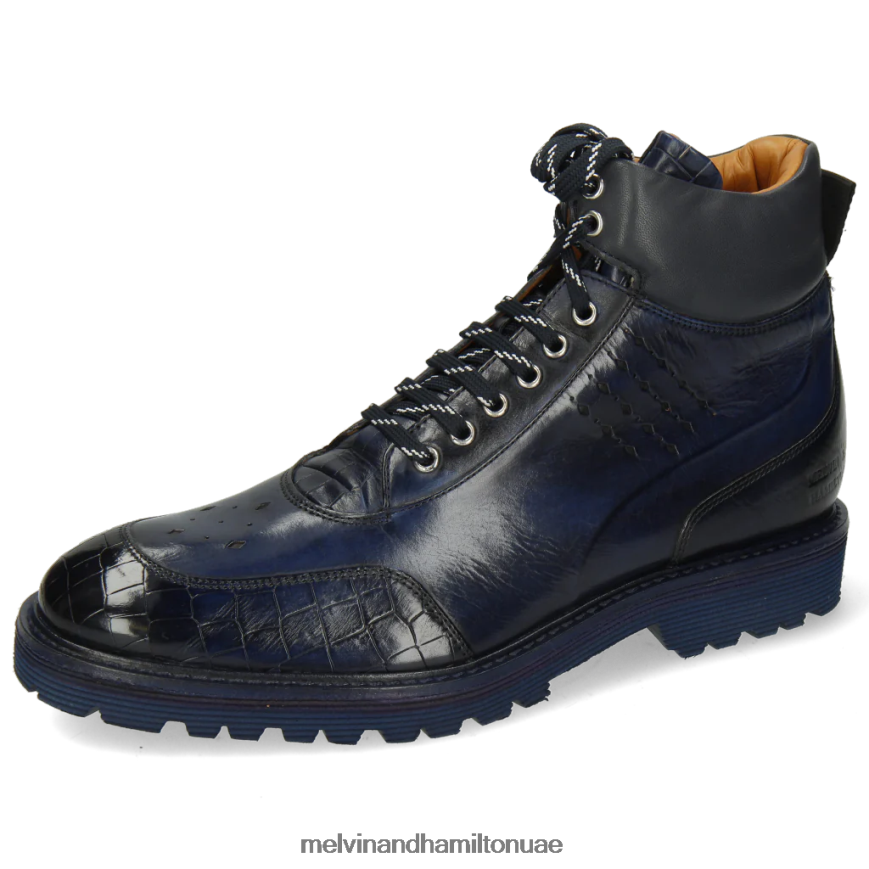 تريفور 28 أزرق Melvin & Hamilton رجال جزمة الكاحل 42XF2X136