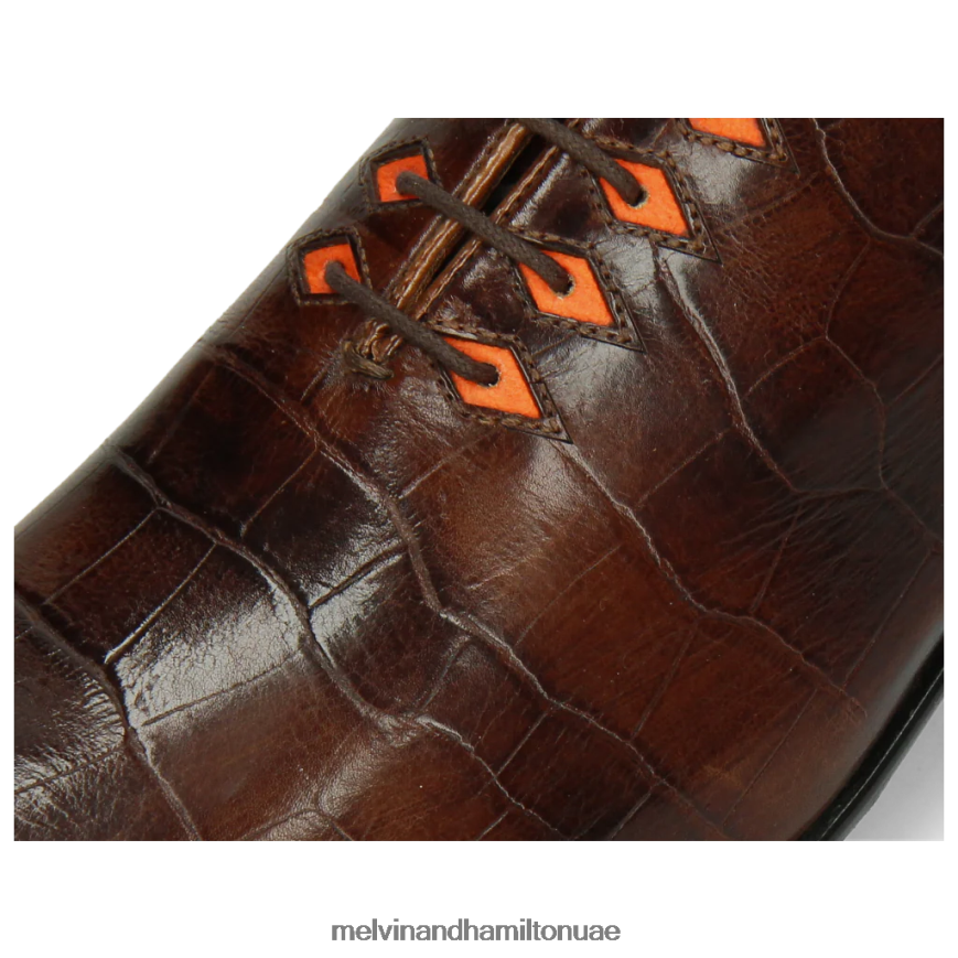 لانس 28 بني Melvin & Hamilton رجال أحذية أكسفورد 42XF2X167