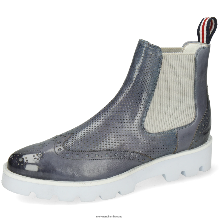 سيلينا 29 رمادي Melvin & Hamilton نحيف جزمة الكاحل 42XF2X1010