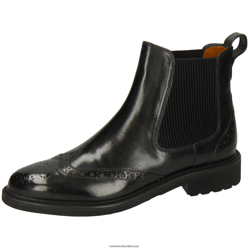 سيلينا 29 أسود Melvin & Hamilton نحيف جزمة الكاحل 42XF2X789