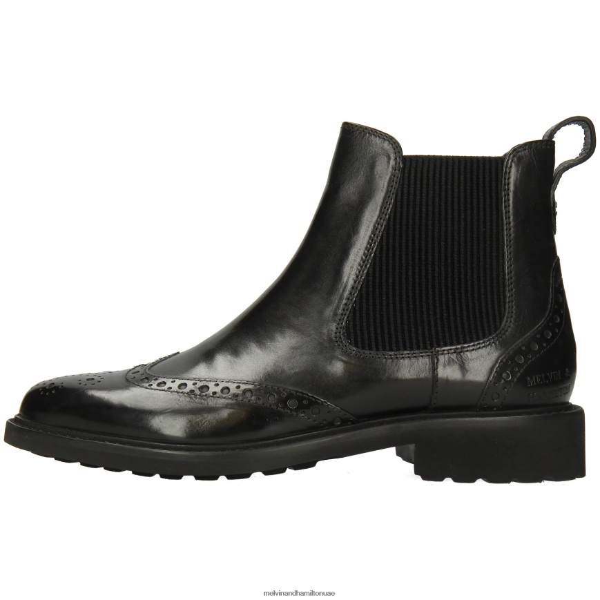 سيلينا 29 أسود Melvin & Hamilton نحيف جزمة الكاحل 42XF2X789