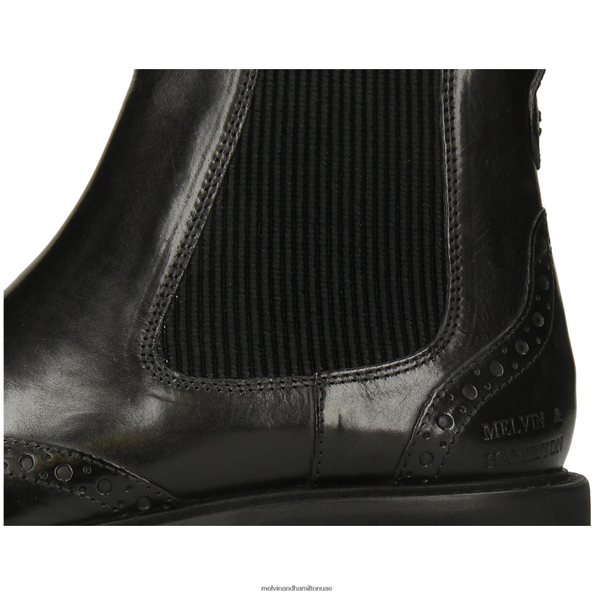 سيلينا 29 أسود Melvin & Hamilton نحيف جزمة الكاحل 42XF2X789