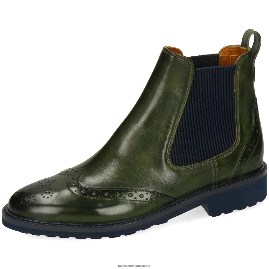 سيلينا 29 أخضر Melvin & Hamilton نحيف جزمة الكاحل 42XF2X794