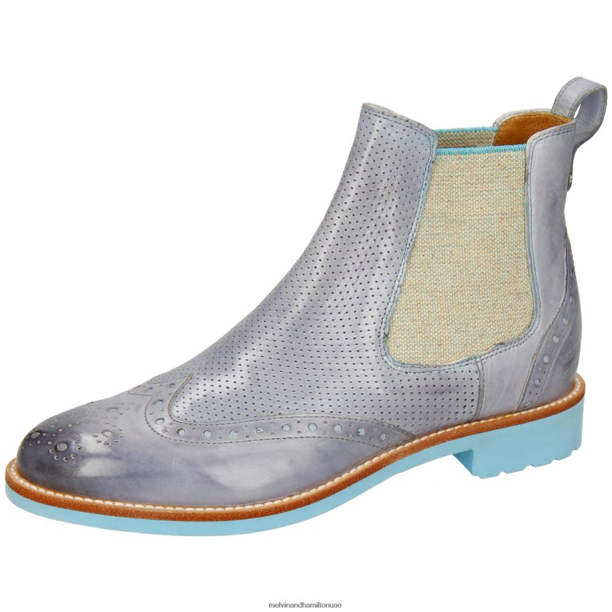 سيلينا 29 الباذنجان الأرجواني Melvin & Hamilton نحيف جزمة الكاحل 42XF2X836