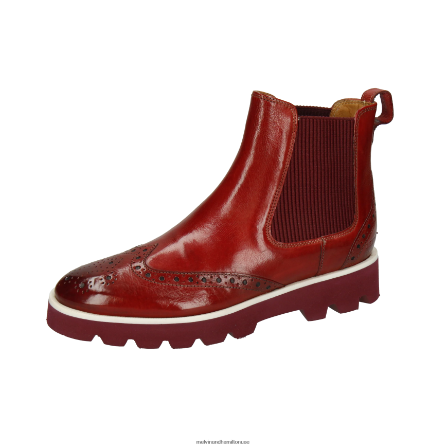 سيلينا 29 أحمر Melvin & Hamilton نحيف جزمة الكاحل 42XF2X858
