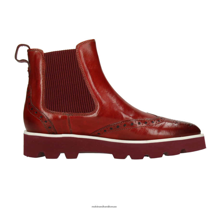 سيلينا 29 أحمر Melvin & Hamilton نحيف جزمة الكاحل 42XF2X858