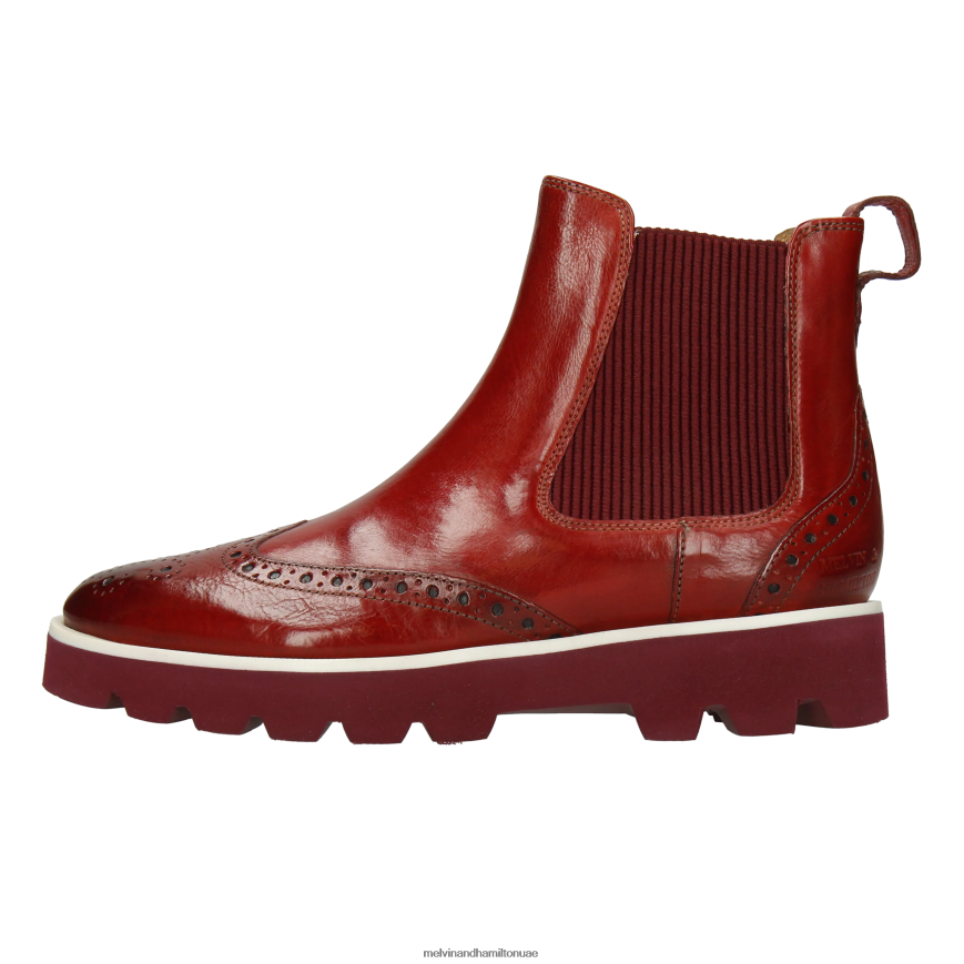 سيلينا 29 أحمر Melvin & Hamilton نحيف جزمة الكاحل 42XF2X858