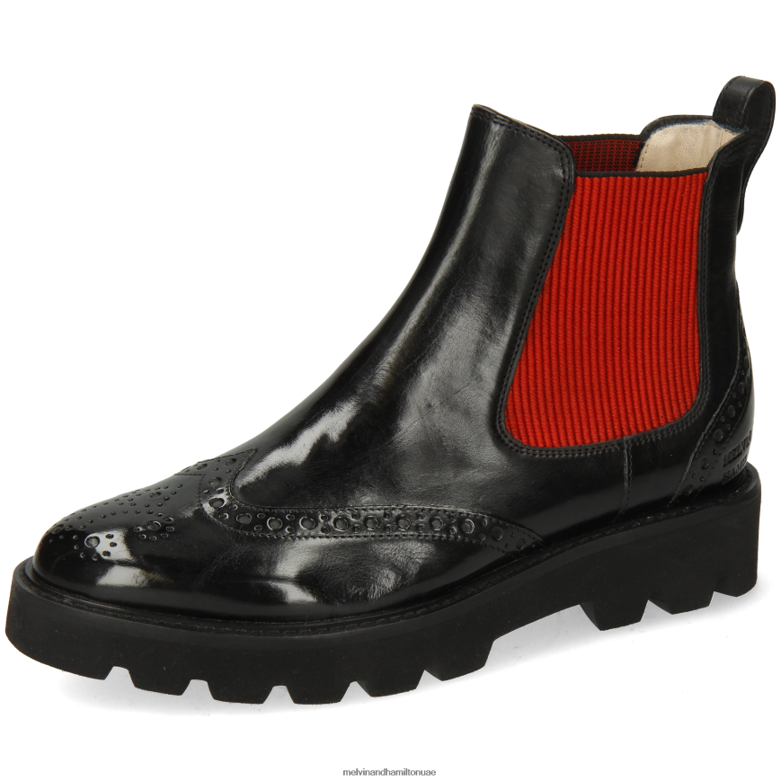 سيلينا 29 أسود Melvin & Hamilton نحيف جزمة الكاحل 42XF2X906