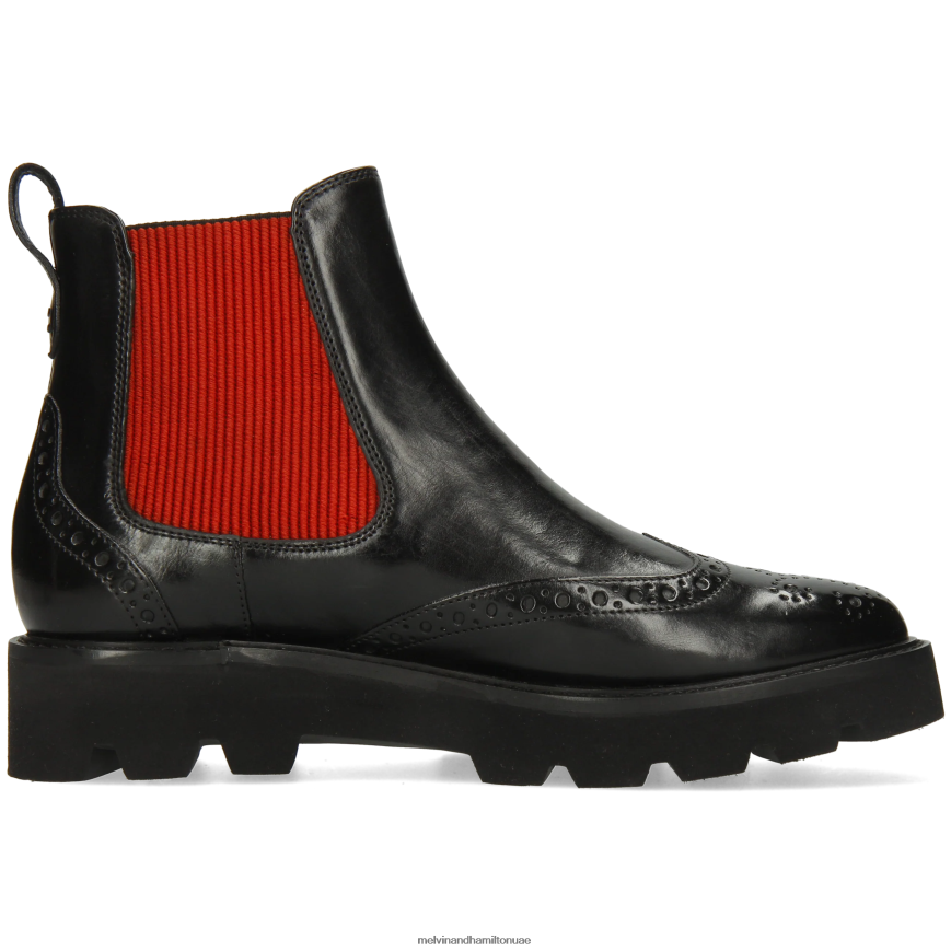 سيلينا 29 أسود Melvin & Hamilton نحيف جزمة الكاحل 42XF2X906