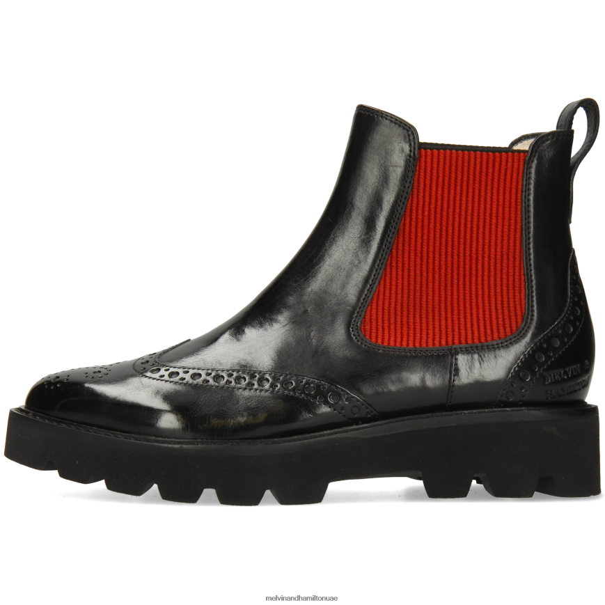 سيلينا 29 أسود Melvin & Hamilton نحيف جزمة الكاحل 42XF2X906