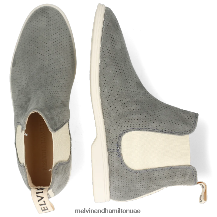 عدلي 2 رمادي Melvin & Hamilton نحيف جزمة الكاحل 42XF2X1135