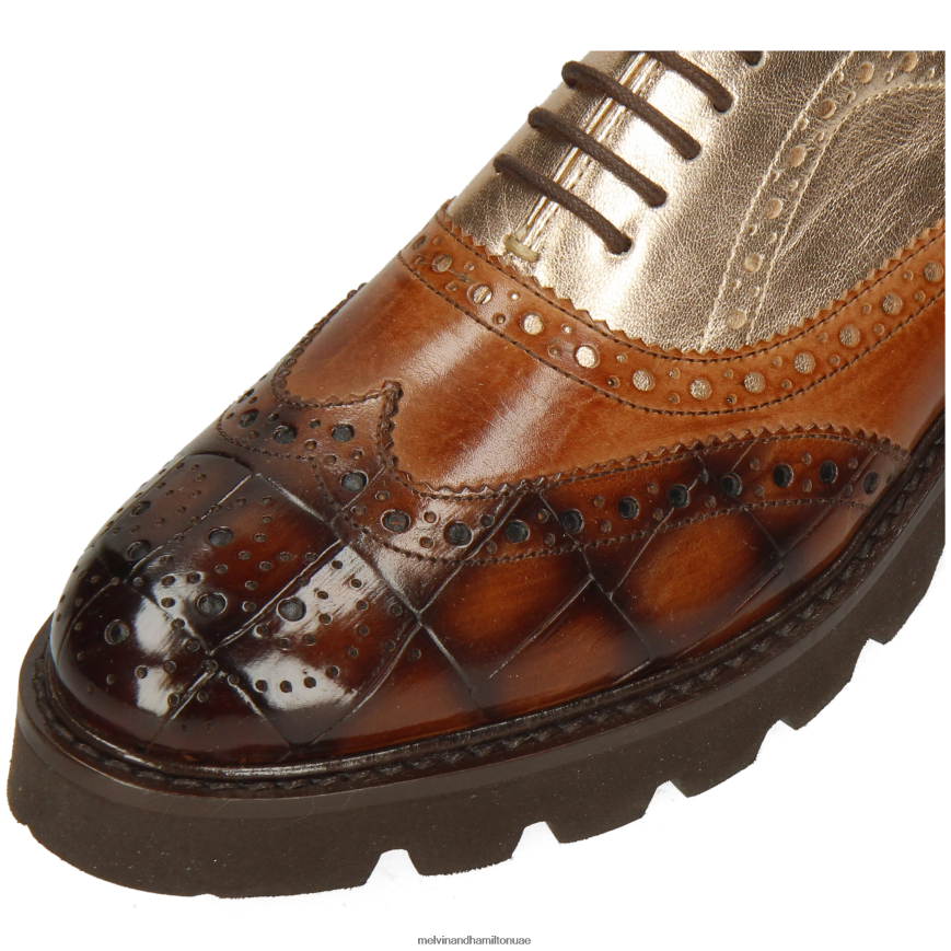مولي 2 بني Melvin & Hamilton نحيف أحذية أكسفورد 42XF2X1266