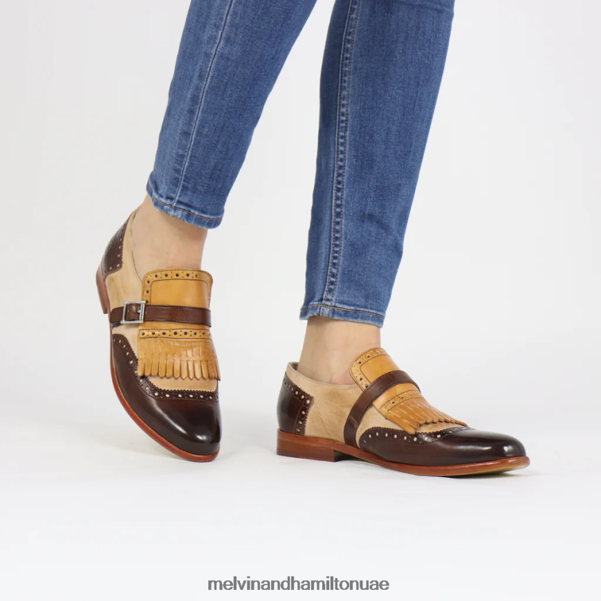 سيلينا 2 بني Melvin & Hamilton نحيف أحذية الراهب 42XF2X1495