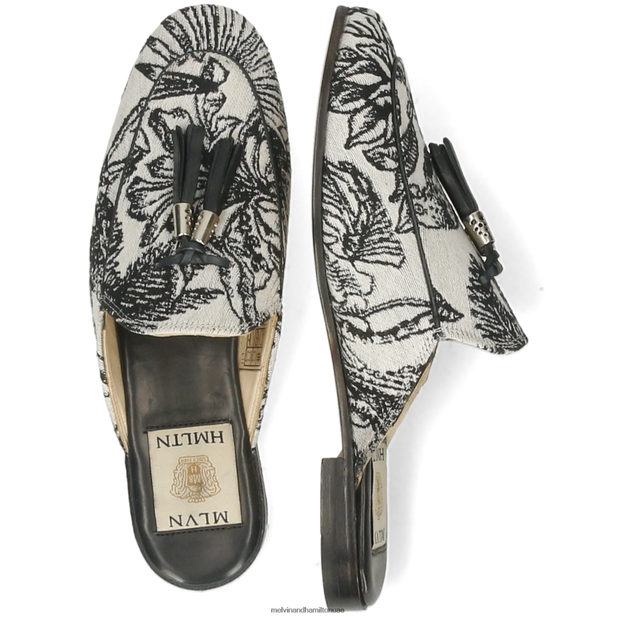 سكارليت 2 أسود Melvin & Hamilton نحيف البغال 42XF2X1541